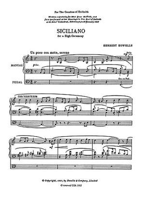 Herbert Howells: Siciliano For A High Ceremony