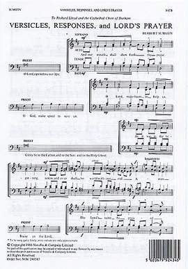Herbert Sumsion: Versicles Responses and Lord's Prayer