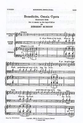 Herbert Sumsion: Benedicite Omnia Opera