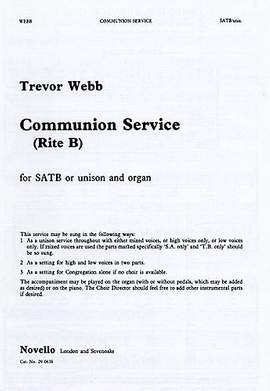 Trevor Webb: Communion Service (Rite B)