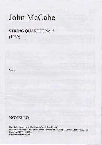 John McCabe: String Quartet No. 5 (Parts)