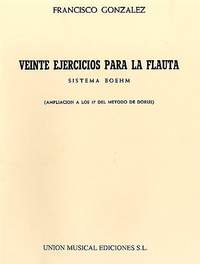 Francisco Gonzalez: Veinte Ejercicios Para La Flauta