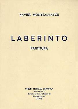 Xavier Montsalvatage: Laberinto Partitura