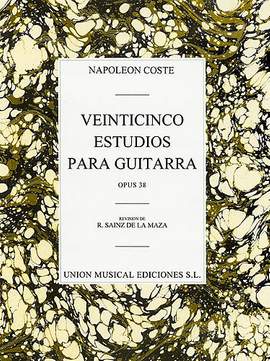 Napoleon Coste: 25 Estudios Para Guitarra