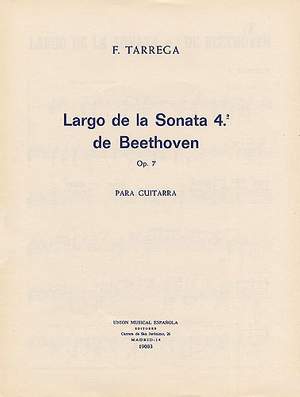 Ludwig van Beethoven: Largo De La Sonata No.4 Op.7