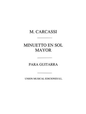 Matteo Carcassi: Minuetto En Sol Mayor (Rosado) Guitar