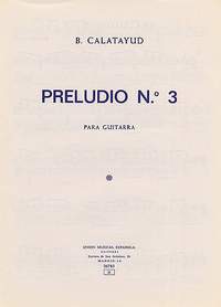 Bartolome Calatayud: Preludio No.3