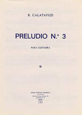 Bartolome Calatayud: Preludio No.3