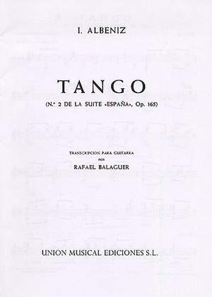 Isaac Albéniz: Tango (espana) (balaguer) Guitar