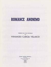 Venancio Garcia Velasco: Romance Anonimo