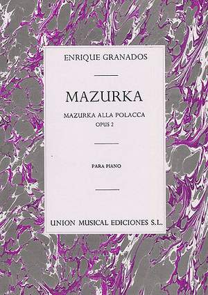 Mazurka (Mazurka All Polacca) Op.2 Pf