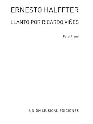 Ernesto Halffter: Llanto Por Ricardo Vines De La Suite Lirica