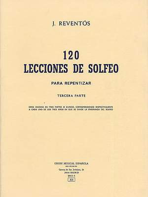 J Reventos: 120 Lecciones De Solfeo Iii
