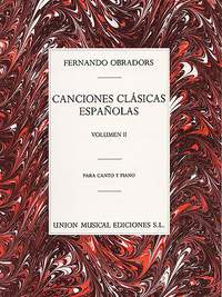 Canciones Clasicas Espanolas Volume 2