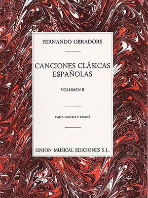 Canciones Clasicas Espanolas Volume 2