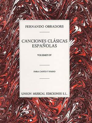 Canciones Clasicas Espanolas Volume 4
