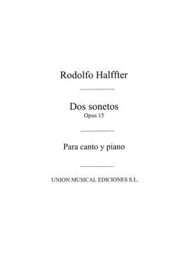 Rodolfo Halffter: Rodolfo Halffter: Dos Sonetos Op.15 (Voice/Piano)