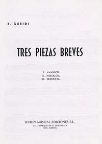 Jesus Guridi: Tres Piezas Breves Piano