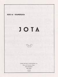 Jose Maria Usandizaga: Jota