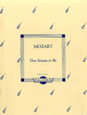Wolfgang Amadeus Mozart: Duo Sonata In B Flat K.292