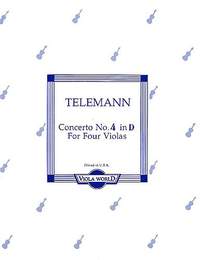 Georg Philipp Telemann: Concerto No.4 In D For Four Violas