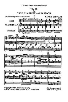 Marius Constant: Trio