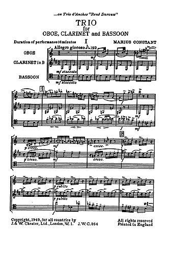 Marius Constant: Trio