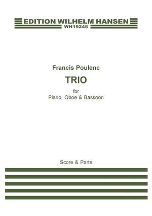 Francis Poulenc Trio Pour Hautbois Basson Et Piano Presto Sheet Music