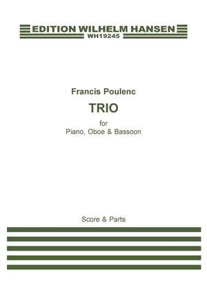 Francis Poulenc Trio Pour Hautbois Basson Et Piano Presto Sheet Music