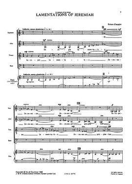 Brian Chapple: Lamentations of Jeremiah