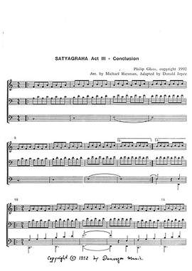 Philip Glass: Satyagraha Act 3 - Conclusion