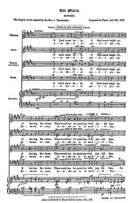 Franz Wilhelm Abt: Ave Maria Op.438