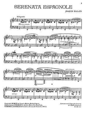 Joaquin Malats: Serenata Espagnole