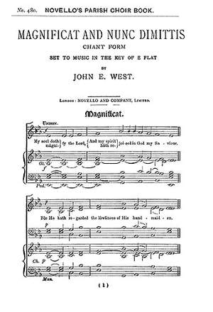 John E. West: Magnificat And Nunc Dimittis In E Flat (Unison)