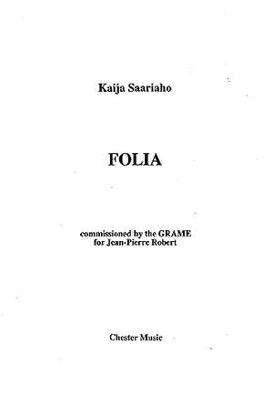 Kaija Saariaho: Folia (Performing Score)