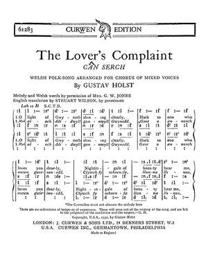 Gustav Holst: The Lovers Complaint