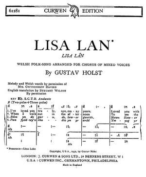 Gustav Holst: Lisa Lan