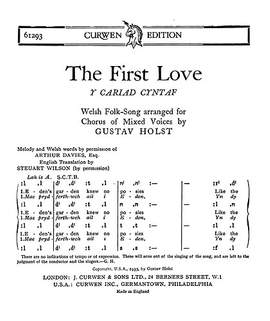 Gustav Holst: The First Love