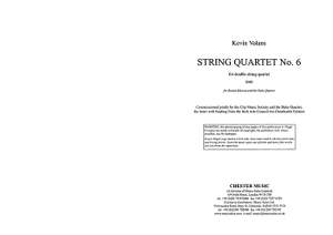 Kevin Volans: String Quartet No. 6