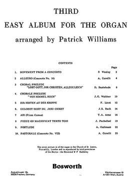 R. Williams: Third Easy Album For The Organ