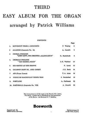 R. Williams: Third Easy Album For The Organ