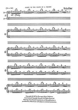 Philip Glass: Piece In The Shape Of A Square