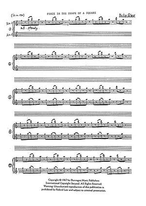 Philip Glass: Piece In The Shape Of A Square