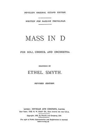 Ethel Smyth: Mass In D