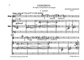 Kenneth Leighton: Concerto For Organ (Organ Part)