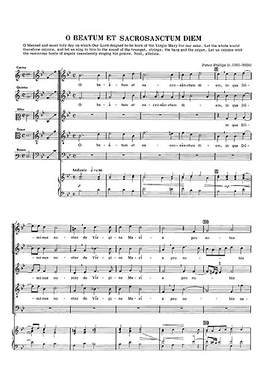 Peter Philips: O Beatum Et Sacrosanctum Diem SSATB