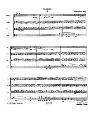 Robert Saxton: Fantazia For String Quartet