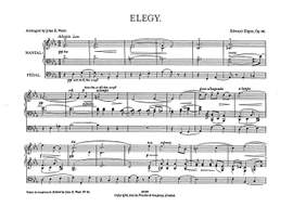 Edward Elgar: Elegy For Organ
