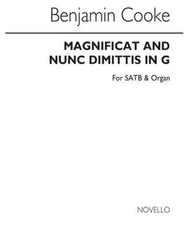 Dr. Benjamin Cooke: Magnificat And Nunc Dimittis In G
