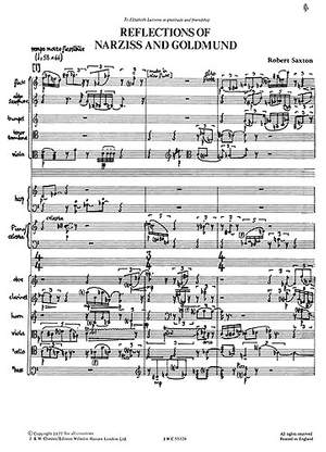 Robert Saxton: Reflections Of Narziss And Goldmund